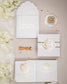 "Bleuet" - Faire-part de mariage chic, élégant et romantique avec dorure or - Wedding stationery - Création Luxe Carterie Studio
