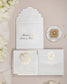 "Bleuet" - Faire-part de mariage chic, élégant et romantique avec dorure or - Wedding stationery - Création Luxe Carterie Studio