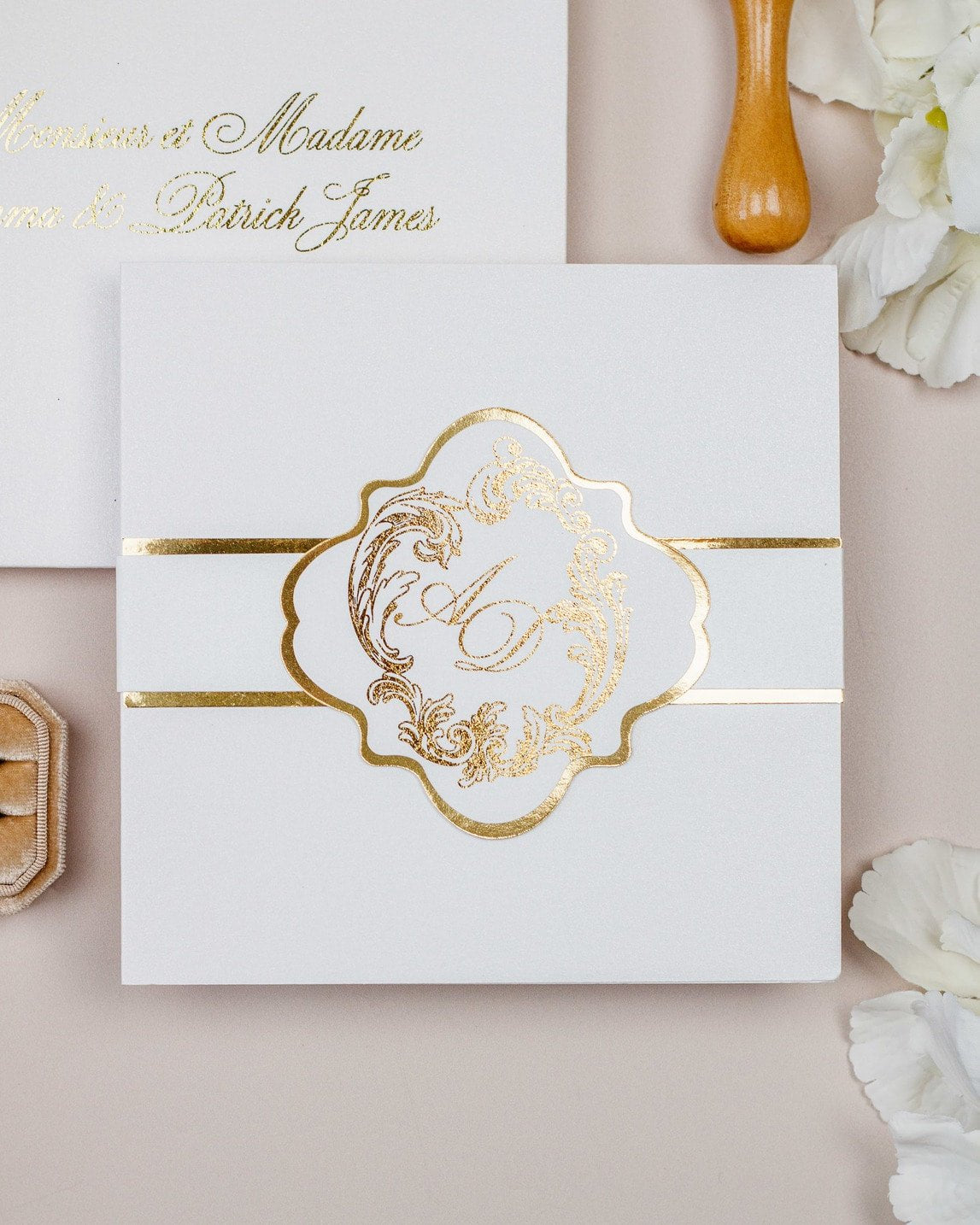 Bleuet - Échantillon - Faire - part - Luxe Carterie Studio