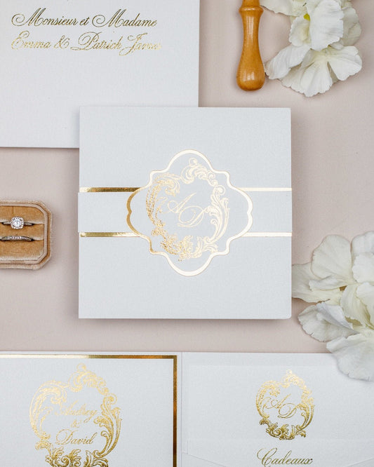 Bleuet - Échantillon - Faire - part - Luxe Carterie Studio