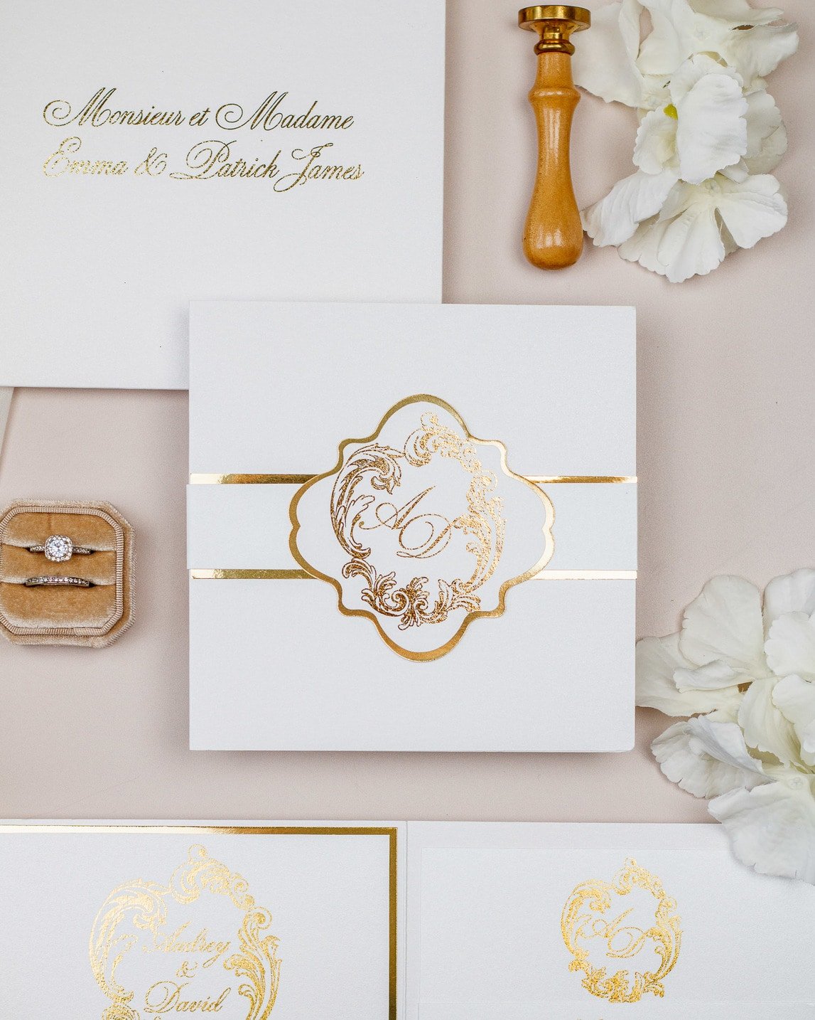 Bleuet - Échantillon - Faire - part - Luxe Carterie Studio