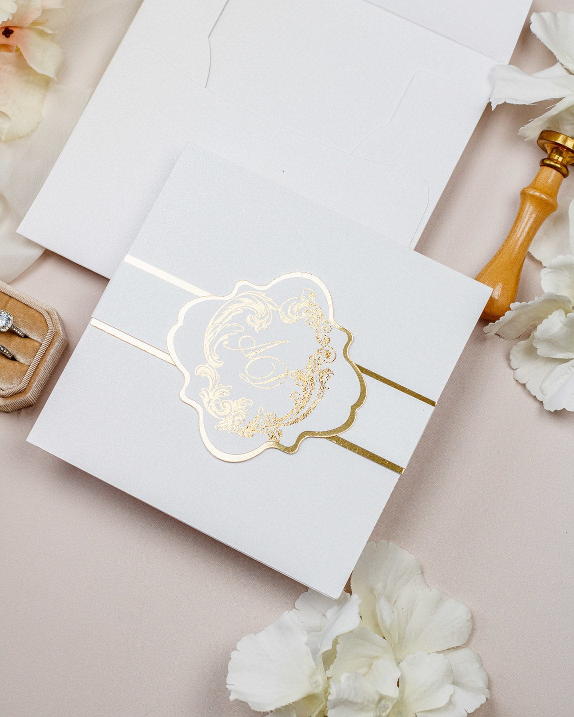 Bleuet - Échantillon - Faire - part - Luxe Carterie Studio