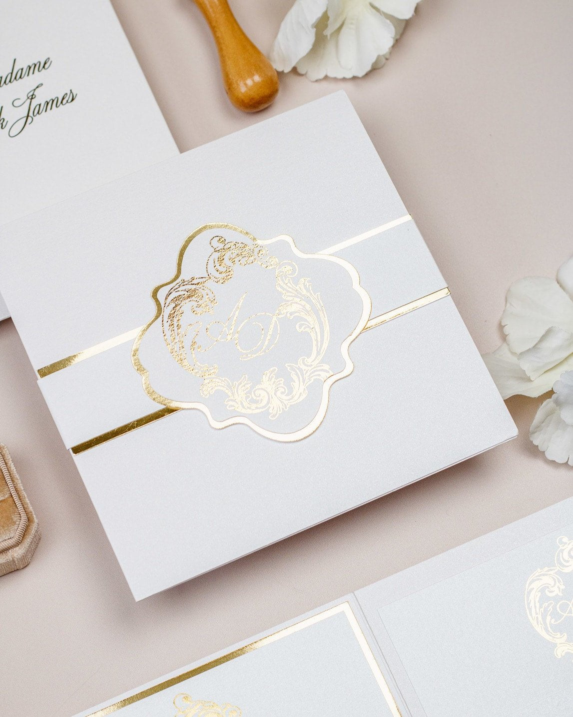 Bleuet - Échantillon - Faire - part - Luxe Carterie Studio