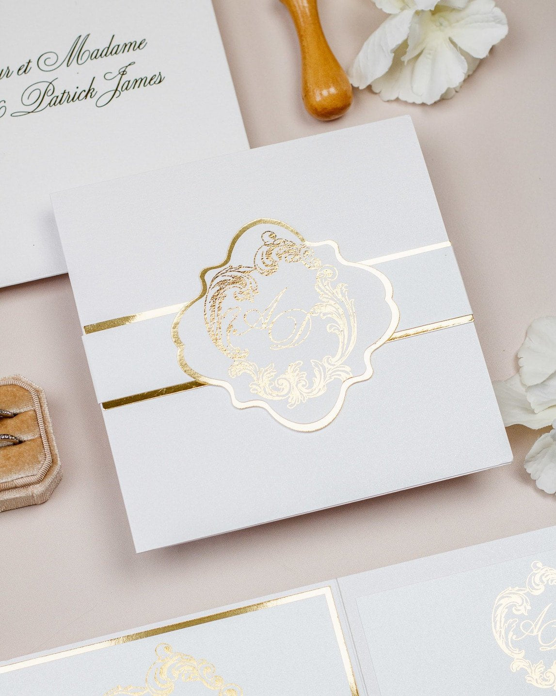 Bleuet - Échantillon - Faire - part - Luxe Carterie Studio