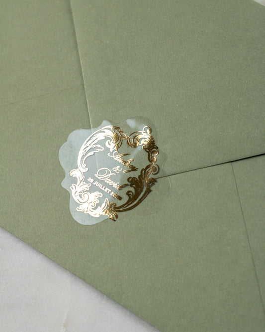 Bleuet - Sticker (lot de 15) - Stickers étiquettes - 4 cm - Lot de 15 - Luxe Carterie Studio