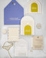 "Bony" - Faire-part de mariage moderne, chic et élégant avec dorure or – Wedding stationery - Création Luxe Carterie Studio
