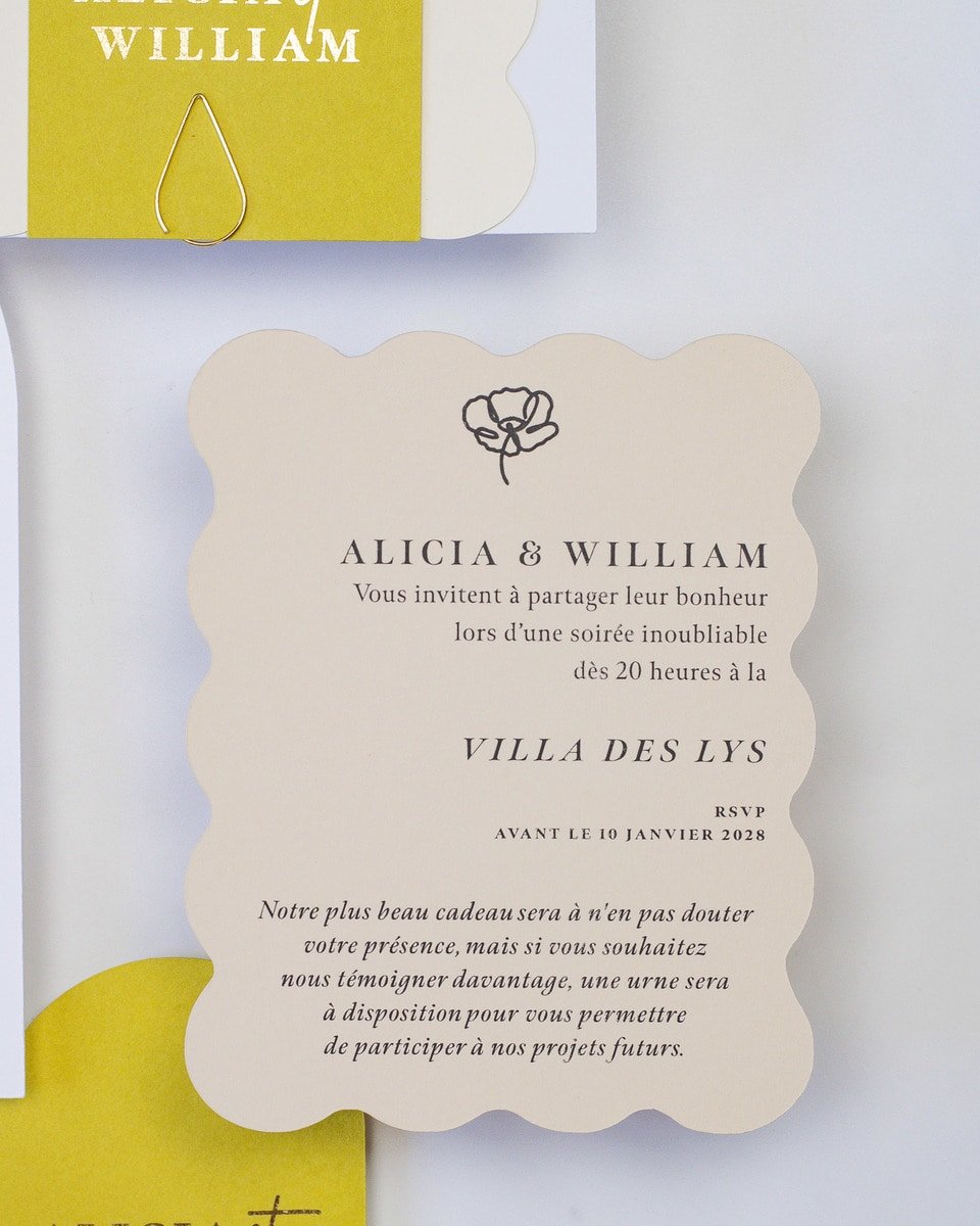 Bony - Échantillon - Faire - part - Luxe Carterie Studio