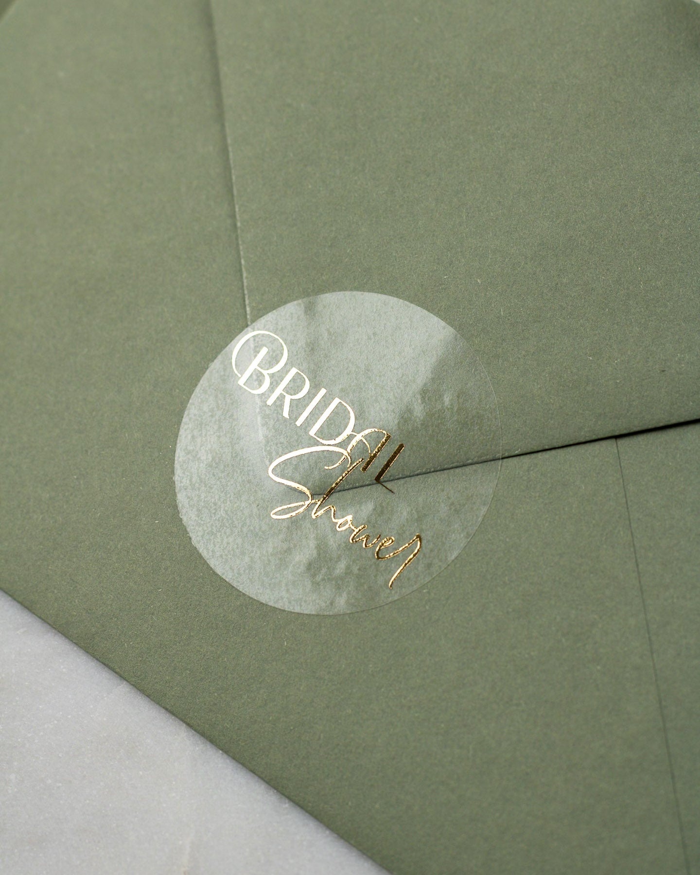 Bridal Shower - Sticker (lot de 15) - Stickers étiquettes - 4 cm - Lot de 15 - Luxe Carterie Studio