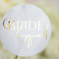 "Bride Squad - Sticker" - Sticker EVJF sur mesure – Bride Squad - Accessoire chic pour enterrement de vie de jeune fille – Papeterie de mariage moderne – Wedding stationery - Création Luxe Carterie Studio