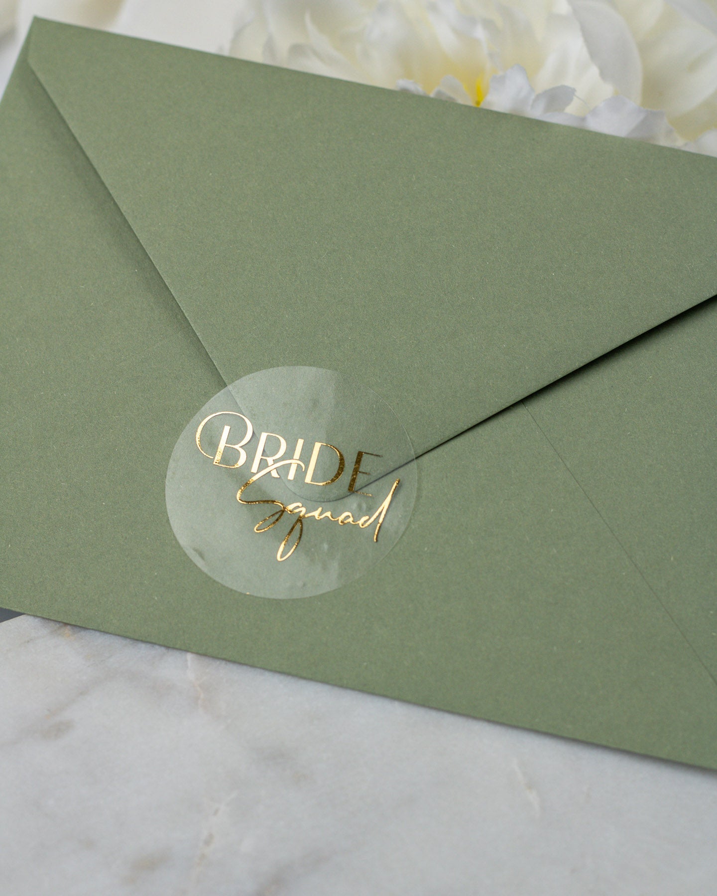 Bride Squad - Sticker (lot de 15) - Stickers étiquettes - 4 cm - Lot de 15 - Luxe Carterie Studio