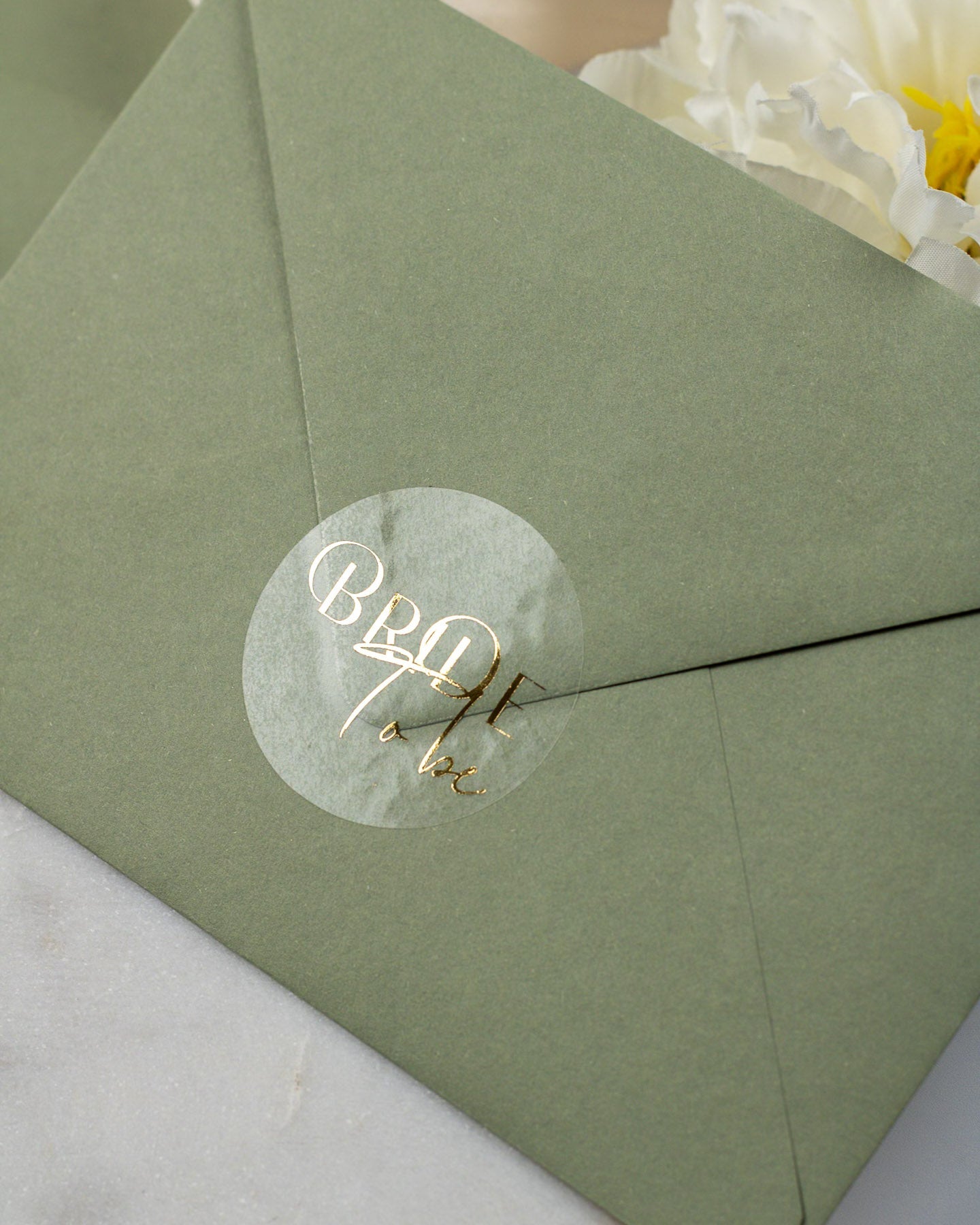 Bride to be - Sticker (lot de 15) - Stickers étiquettes - 4 cm - Lot de 15 - Luxe Carterie Studio