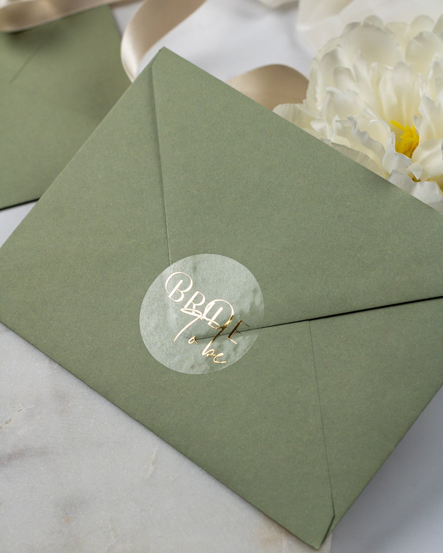 Bride to be - Sticker (lot de 15) - Stickers étiquettes - 4 cm - Lot de 15 - Luxe Carterie Studio