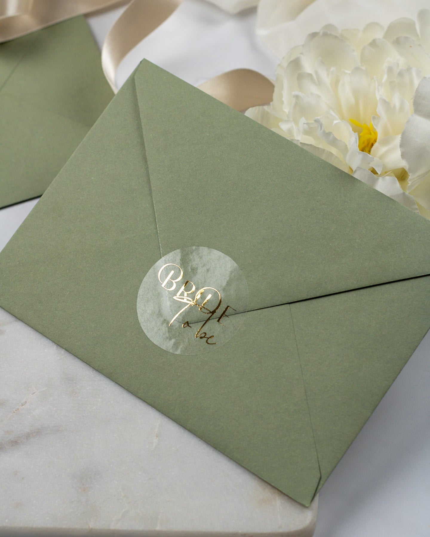 Bride to be - Sticker (lot de 15) - Stickers étiquettes - 4 cm - Lot de 15 - Luxe Carterie Studio