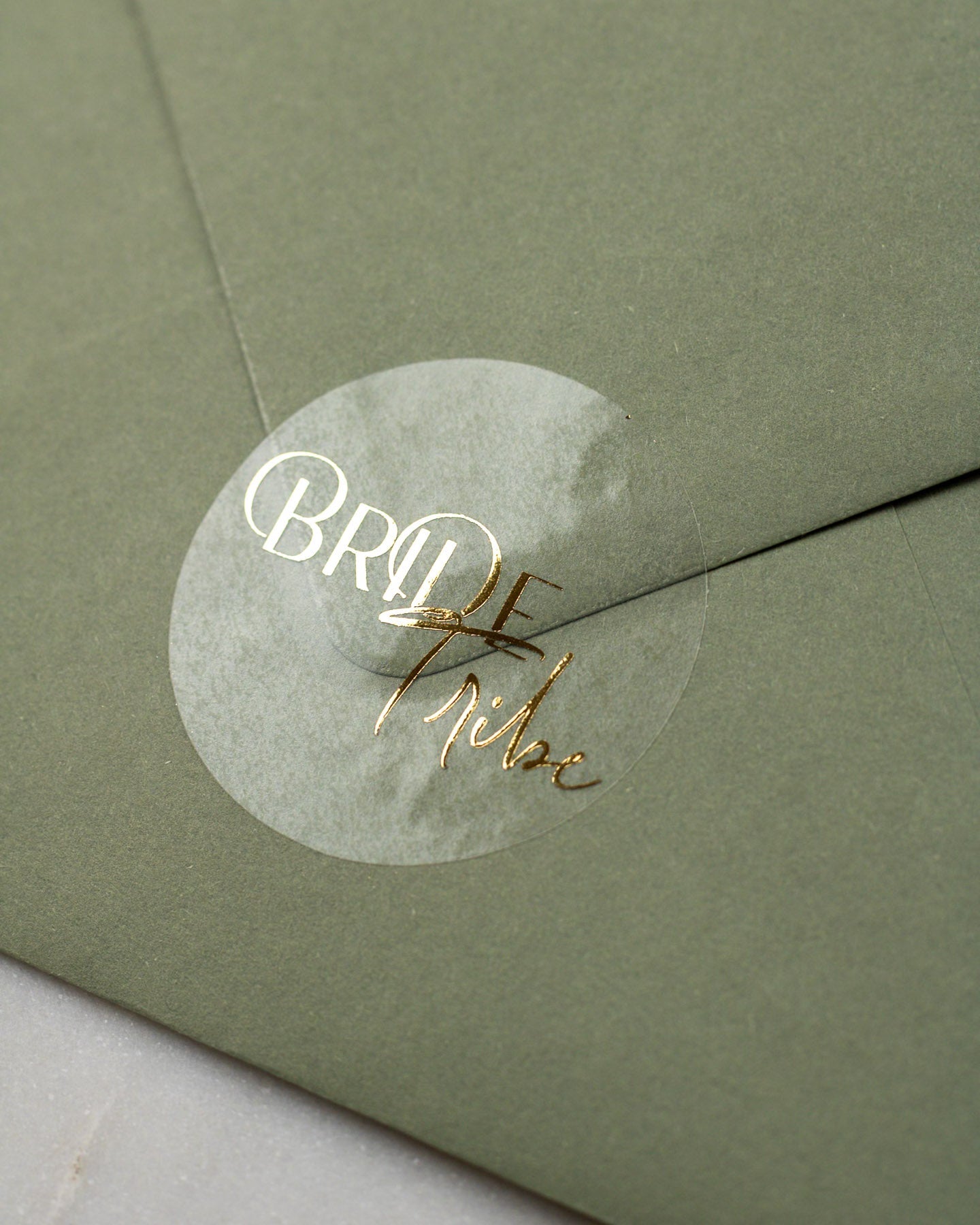 Bride Tribe - Sticker (lot de 15) - Stickers étiquettes - 4 cm - Lot de 15 - Luxe Carterie Studio