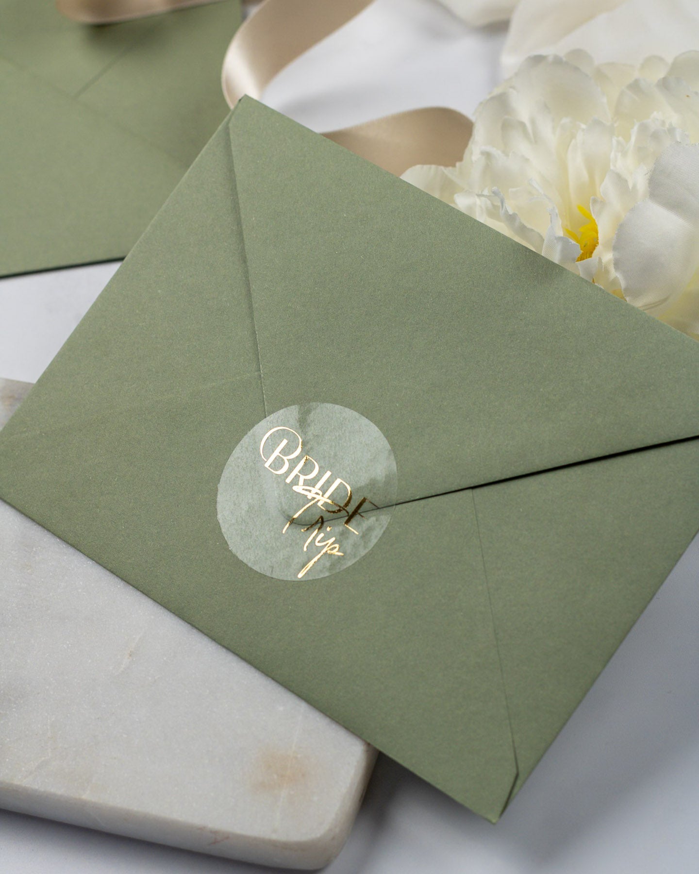 Bride Trip - Sticker (lot de 15) - Stickers étiquettes - 4 cm - Lot de 15 - Luxe Carterie Studio