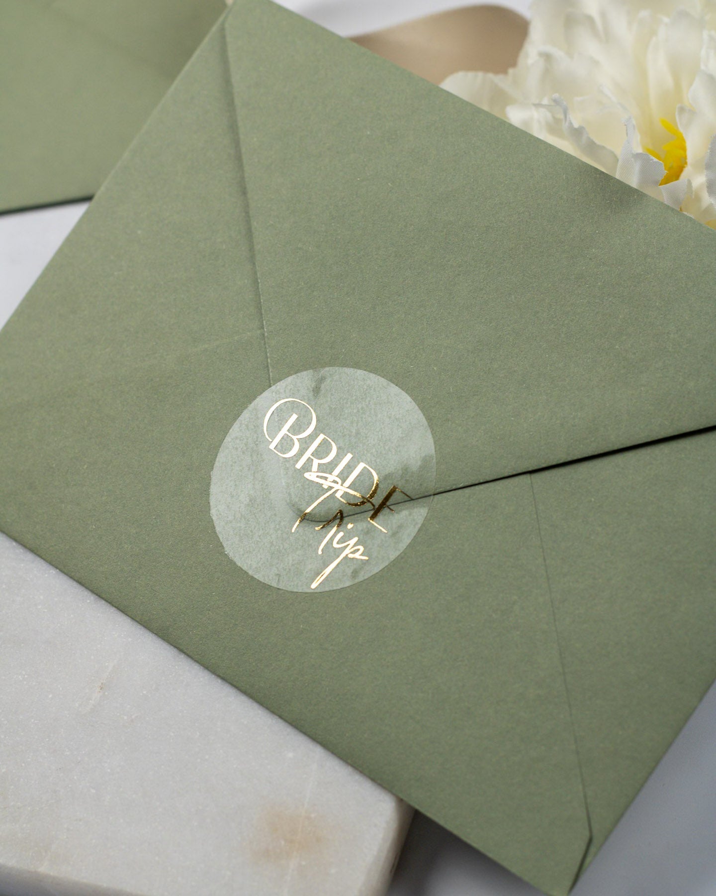 Bride Trip - Sticker (lot de 15) - Stickers étiquettes - 4 cm - Lot de 15 - Luxe Carterie Studio