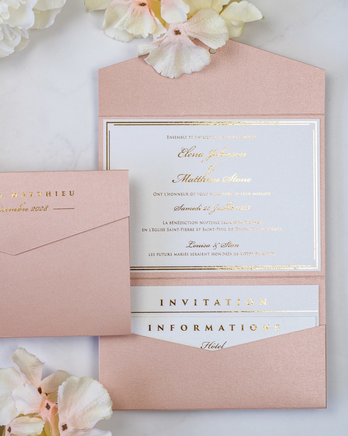 Brooke - Échantillon - Faire - part - Luxe Carterie Studio