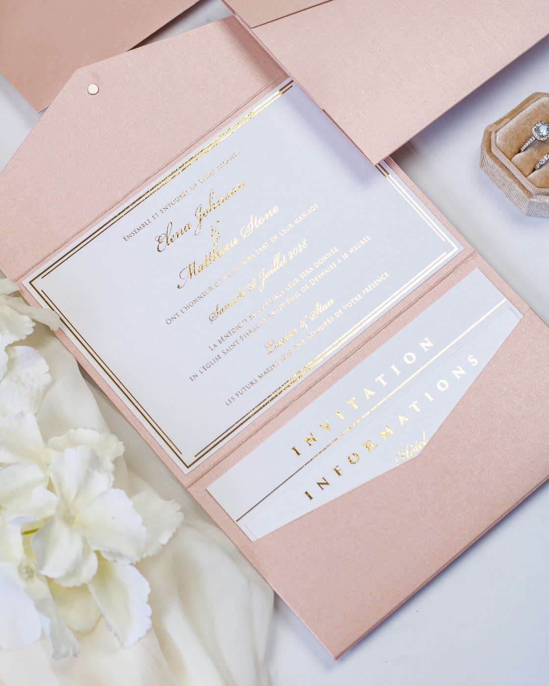 Brooke - Échantillon - Faire - part - Luxe Carterie Studio