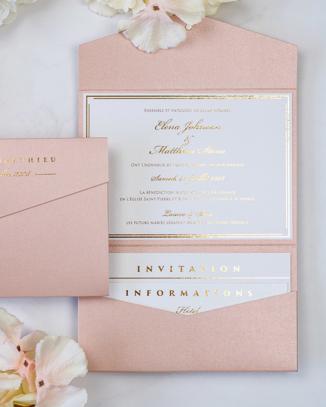Brooke - Échantillon - Faire - part - Luxe Carterie Studio