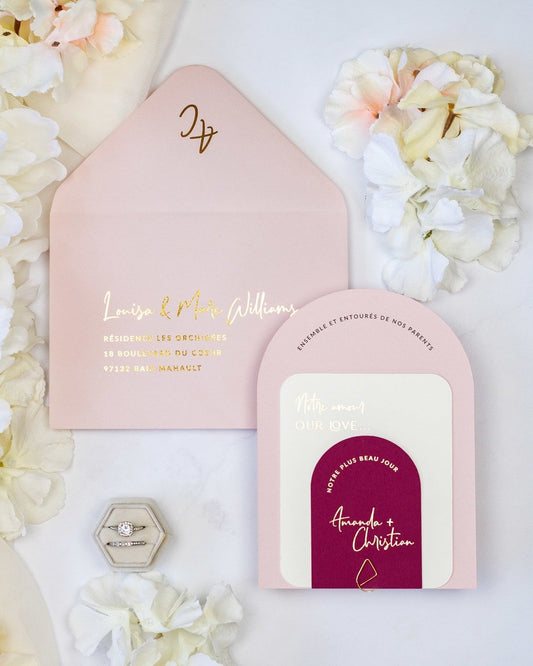 Calla - Échantillon - Faire - part - Luxe Carterie Studio