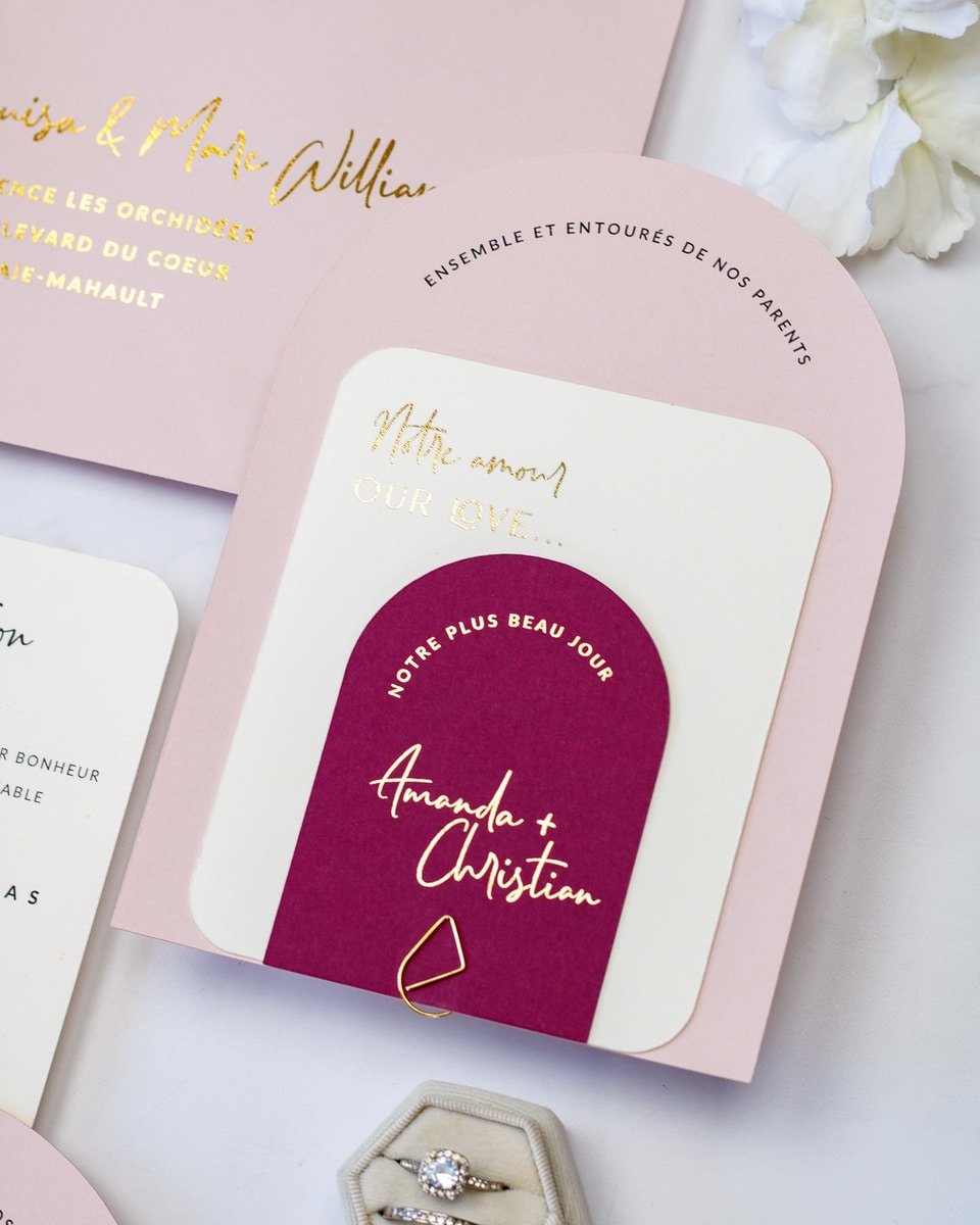 Calla - Échantillon - Faire - part - Luxe Carterie Studio