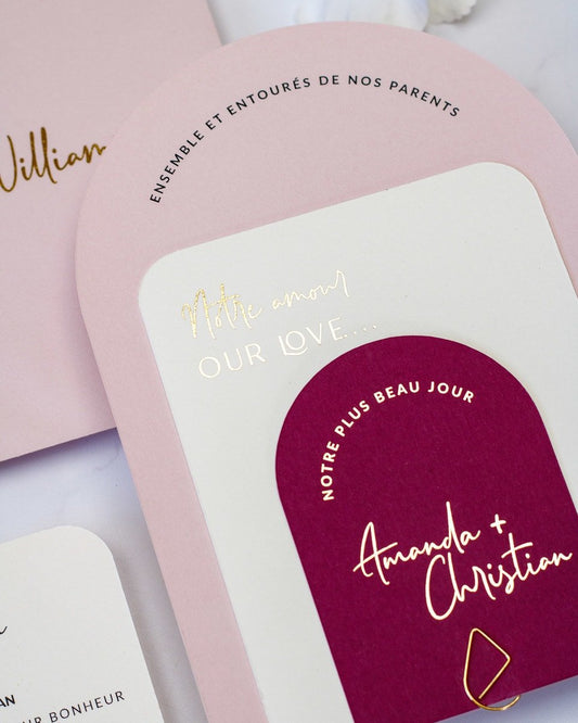 Calla - Échantillon - Faire - part - Luxe Carterie Studio