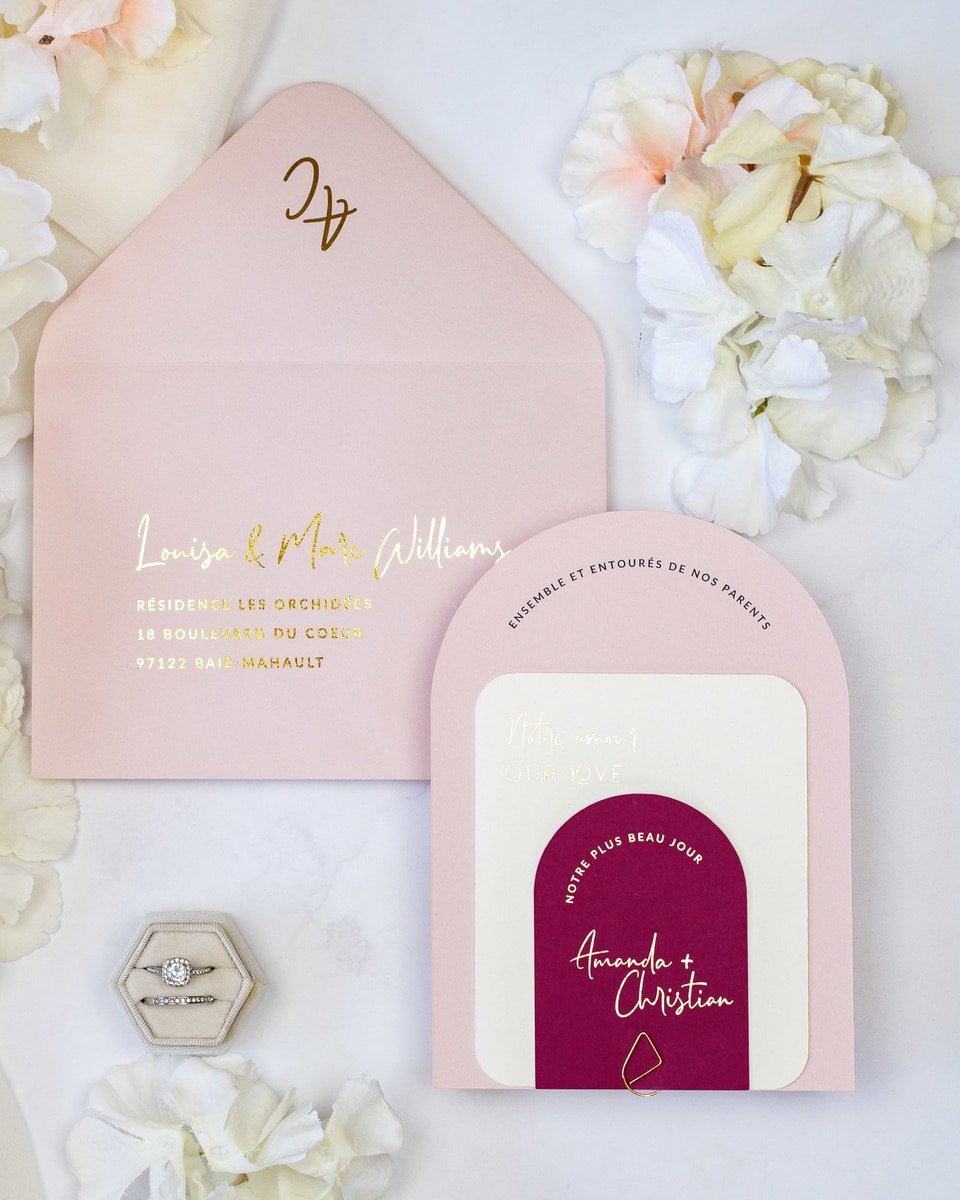 Calla - Échantillon - Faire - part - Luxe Carterie Studio