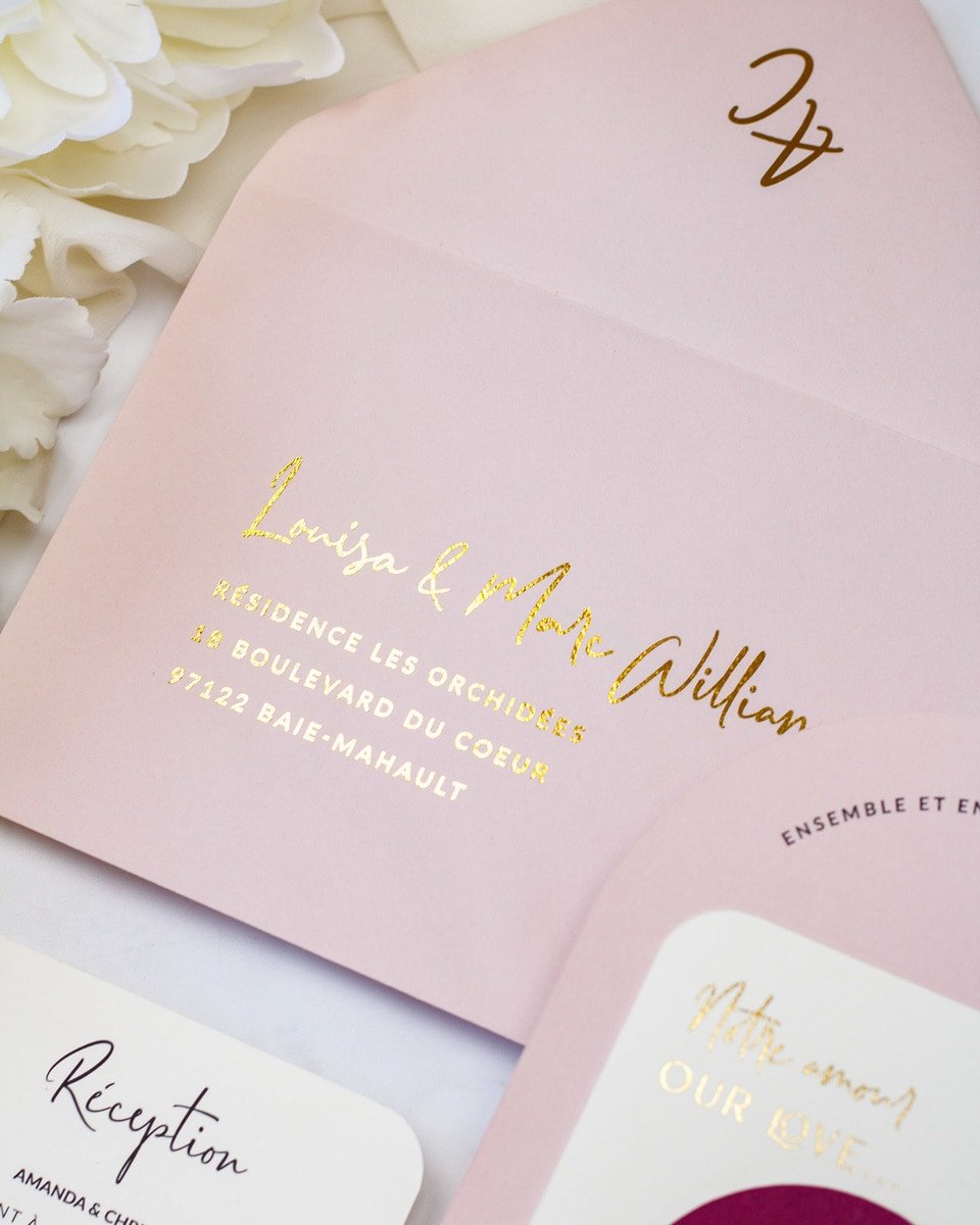 Calla - Échantillon - Faire - part - Luxe Carterie Studio