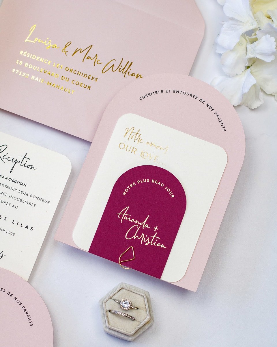 Calla - Échantillon - Faire - part - Luxe Carterie Studio