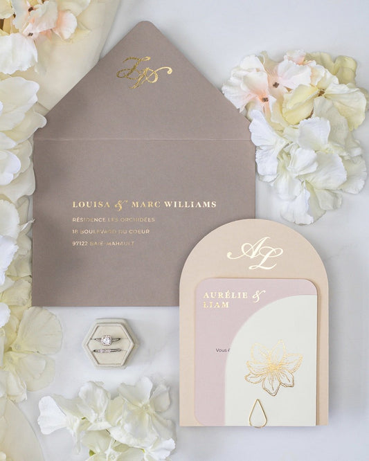 Callune - Faire - part - Sans enveloppe - Luxe Carterie Studio