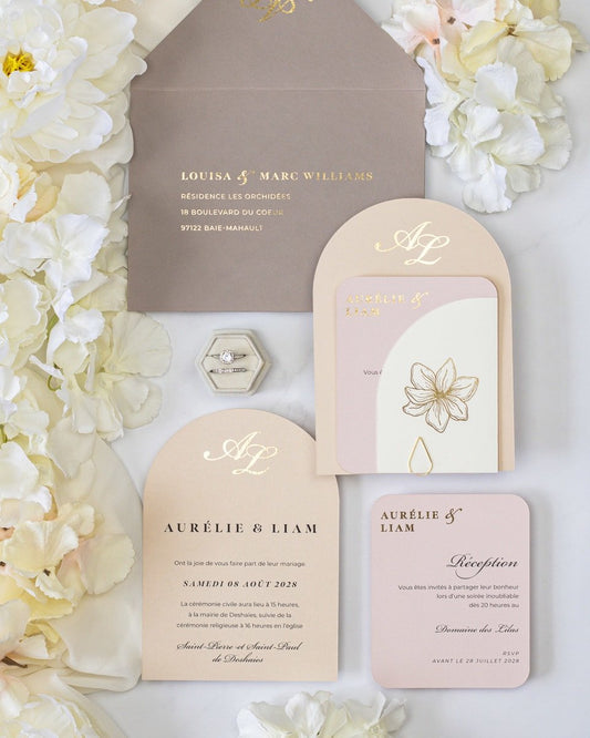 Callune - Faire - part - Sans enveloppe - Luxe Carterie Studio