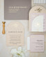 "Callune" - Faire-part de mariage moderne, chic et élégant avec dorure or – Wedding stationery - Création Luxe Carterie Studio