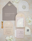 "Callune" - Faire-part de mariage moderne, chic et élégant avec dorure or – Wedding stationery - Création Luxe Carterie Studio