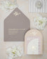 "Callune" - Faire-part de mariage moderne, chic et élégant avec dorure or – Wedding stationery - Création Luxe Carterie Studio