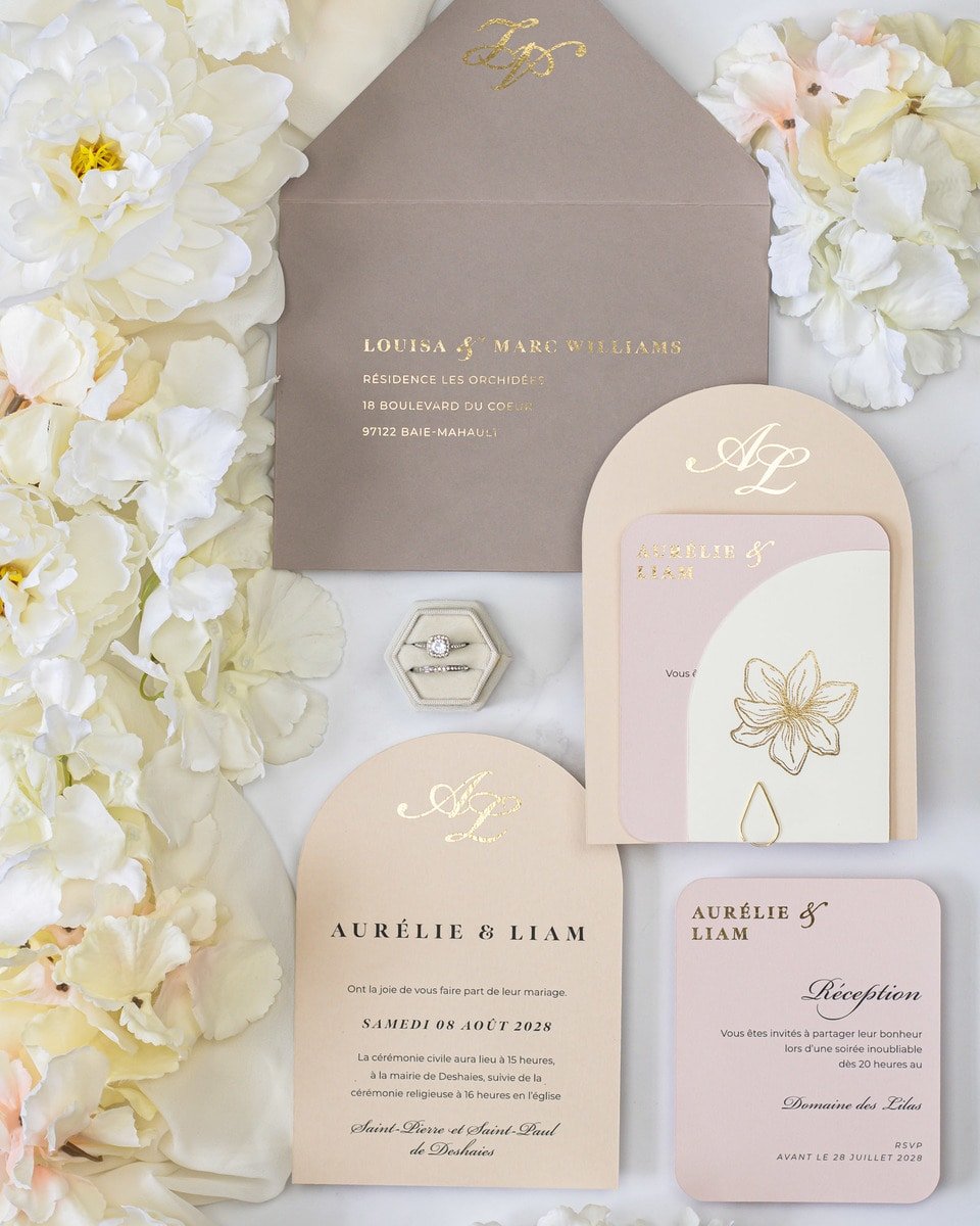 Callune - Échantillon - Faire - part - Luxe Carterie Studio