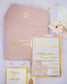 "Camélia" - Faire-part de mariage laser cut élégant et romantique avec dorure or - Wedding stationery - Création Luxe Carterie Studio
