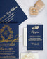 "Carla" - Faire-part de mariage chic, élégant et romantique avec dorure or - Wedding stationery - Création Luxe Carterie Studio