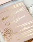 "Carline" - Faire-part de mariage chic, élégant et romantique avec dorure or - Wedding stationery - Création Luxe Carterie Studio