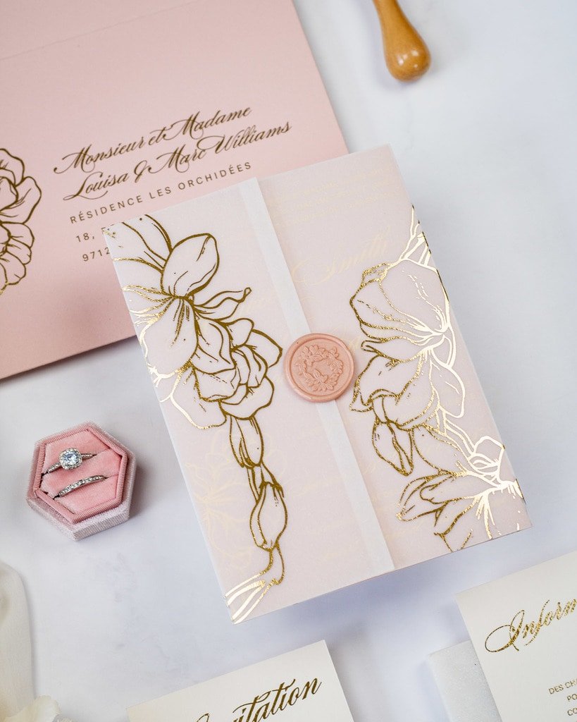 Carline - Échantillon - Faire - part - Luxe Carterie Studio