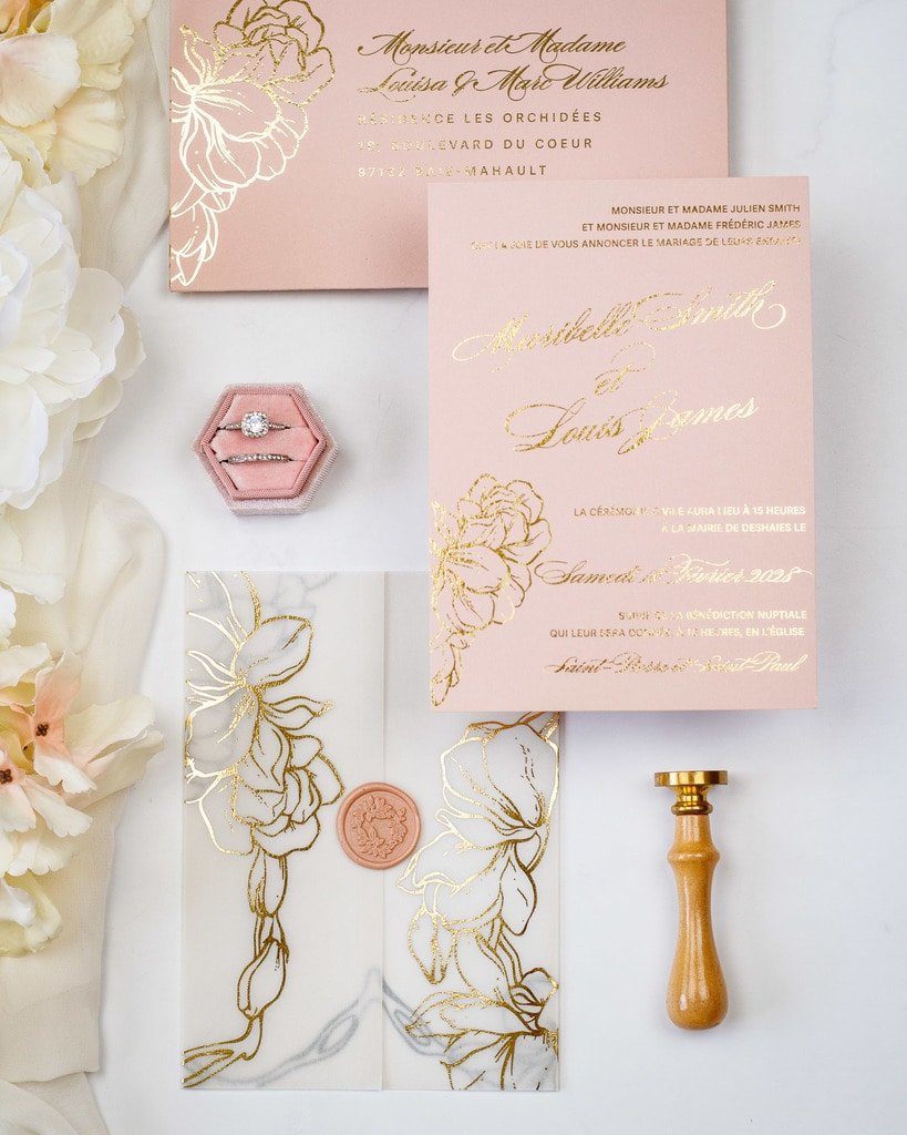 Carline - Échantillon - Faire - part - Luxe Carterie Studio