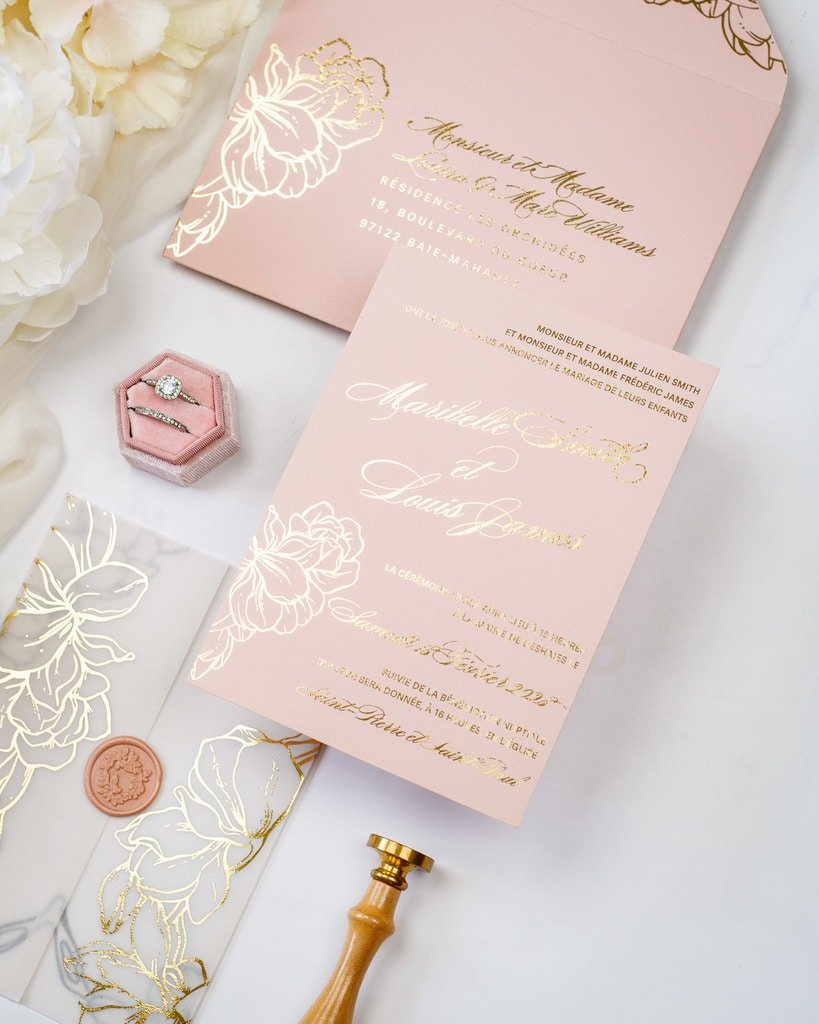 Carline - Échantillon - Faire - part - Luxe Carterie Studio