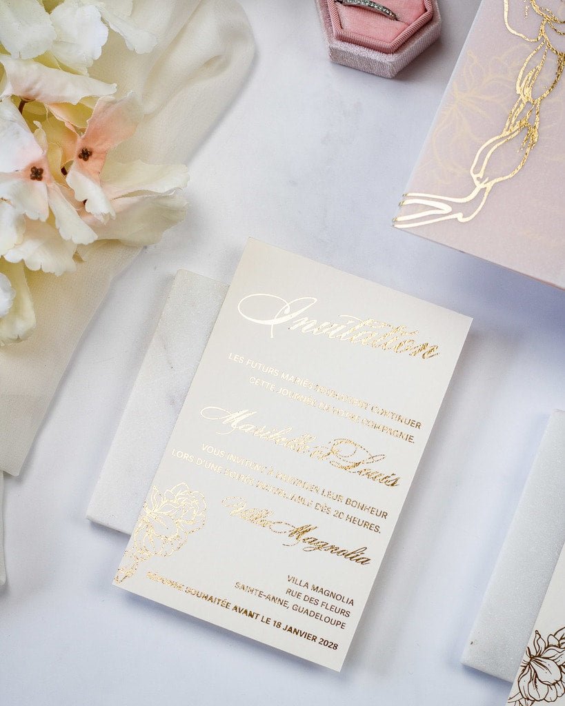 Carline - Échantillon - Faire - part - Luxe Carterie Studio
