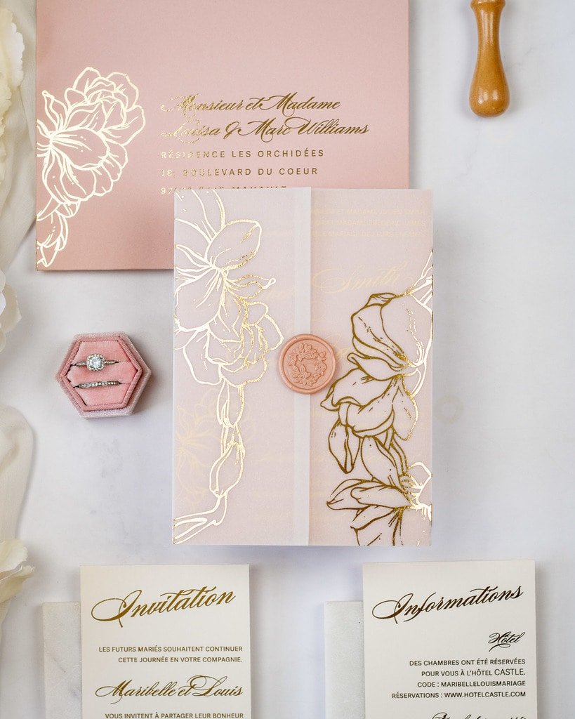 Carline - Échantillon - Faire - part - Luxe Carterie Studio