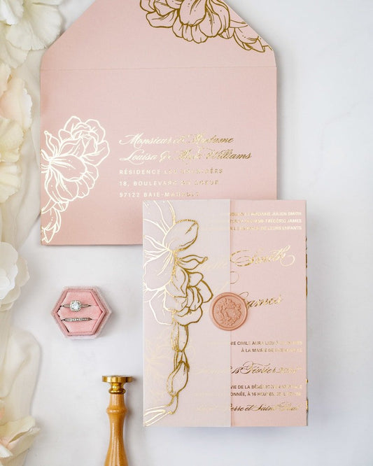 Carline - Échantillon - Faire - part - Luxe Carterie Studio