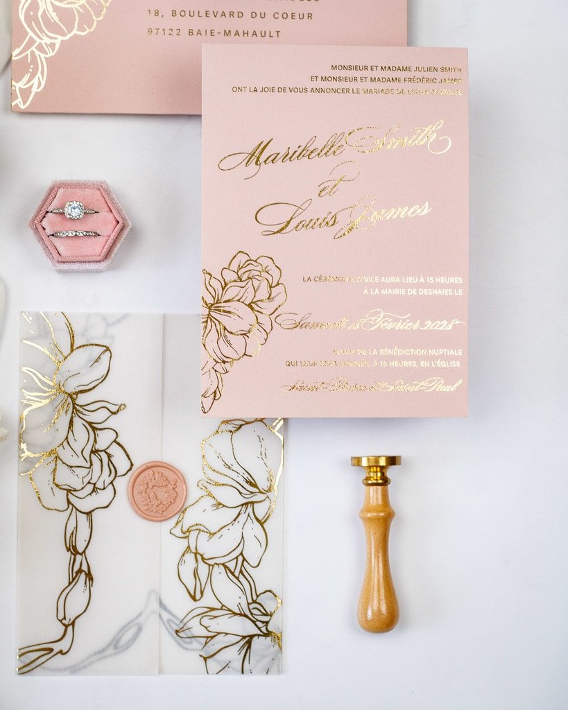Carline - Échantillon - Faire - part - Luxe Carterie Studio