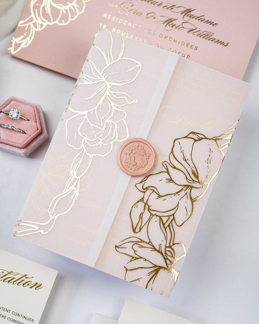 Carline - Échantillon - Faire - part - Luxe Carterie Studio