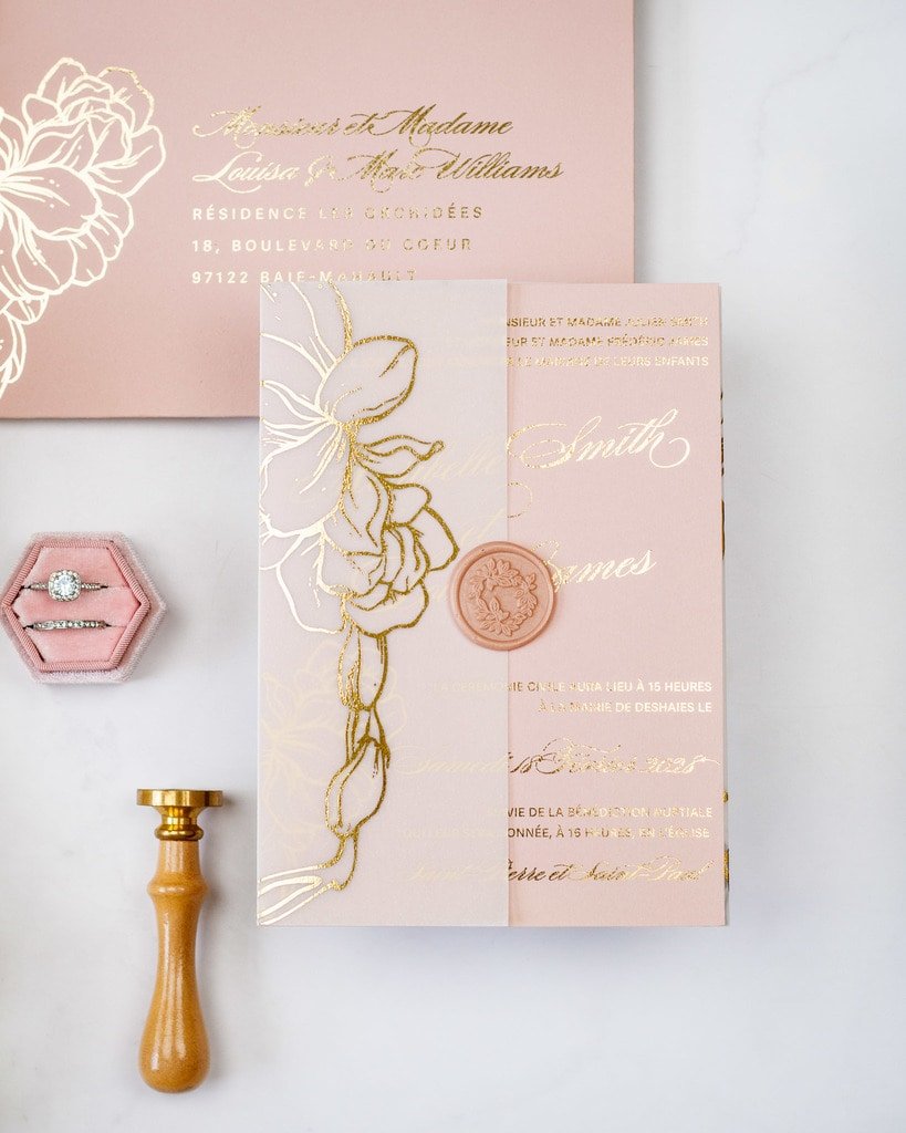 Carline - Échantillon - Faire - part - Luxe Carterie Studio