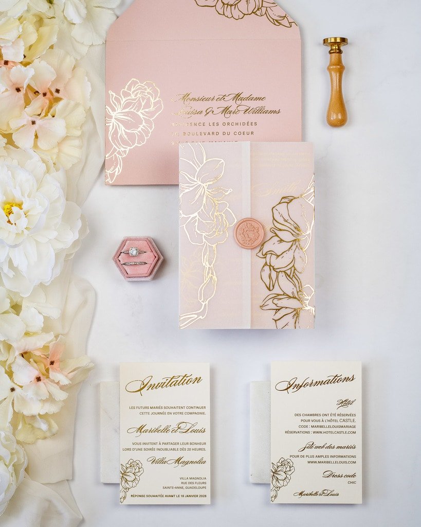 Carline - Échantillon - Faire - part - Luxe Carterie Studio