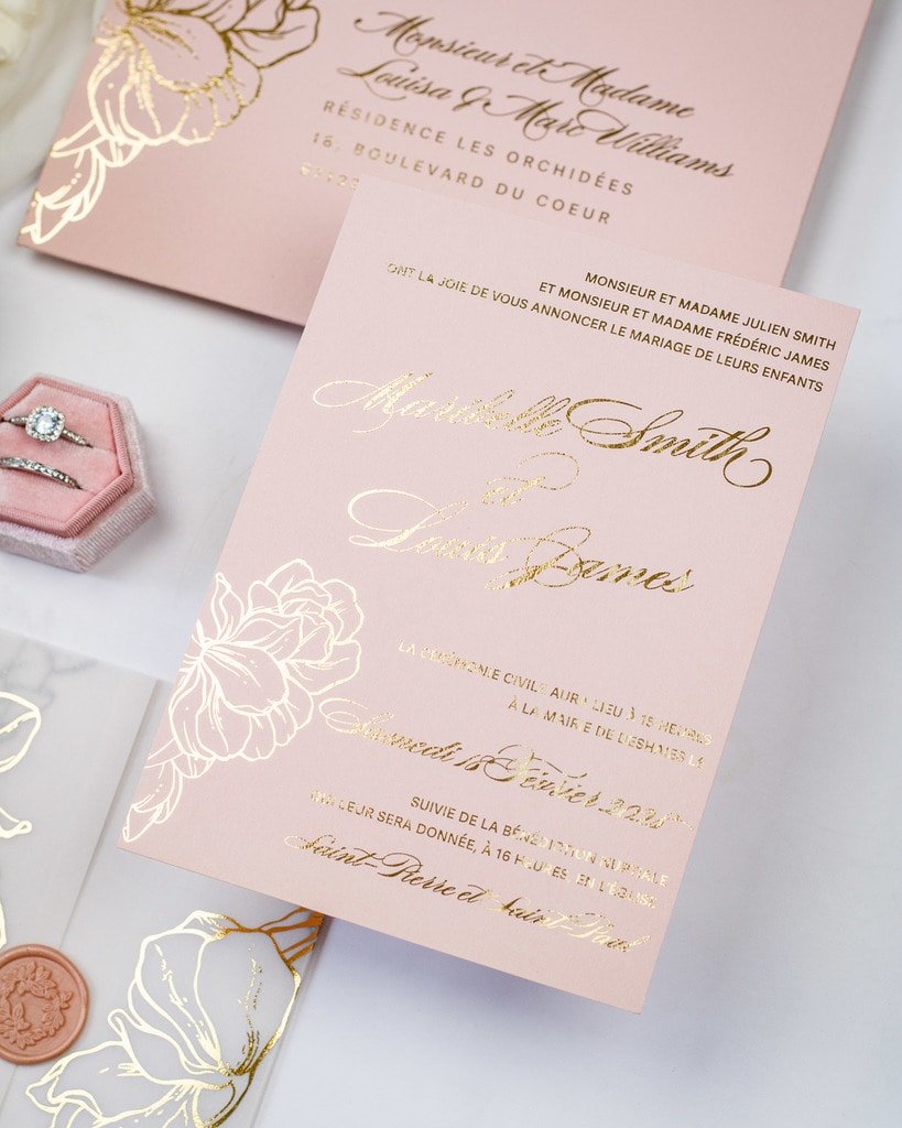 Carline - Échantillon - Faire - part - Luxe Carterie Studio