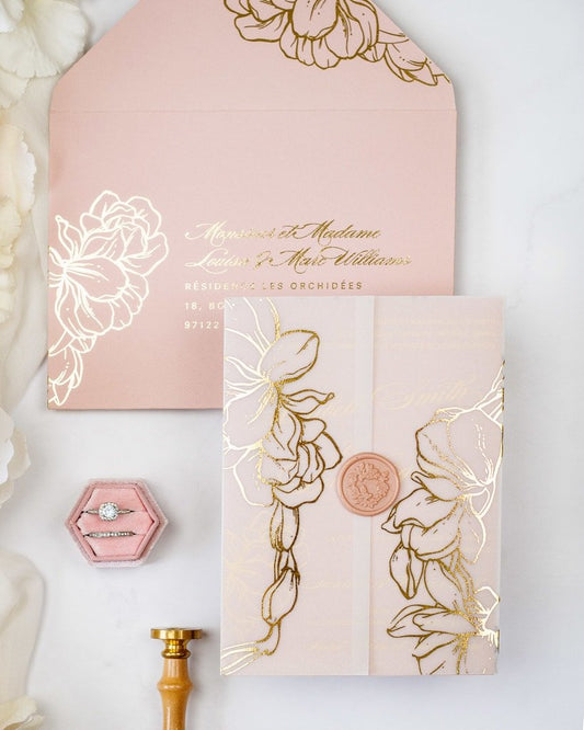 Carline - Échantillon - Faire - part - Luxe Carterie Studio